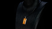 "Light of Life" Mammoth Ivory Cross Groove Translucent Necklace