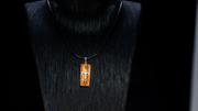 "Light of Life" Mammoth Ivory Cross Groove Translucent Necklace