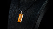 "Light of Life" Mammoth Ivory Cross Groove Translucent Necklace