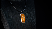 "Light of Life" Mammoth Ivory Cross Groove Translucent Necklace