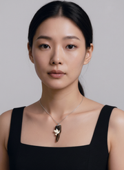 和平鴿古象牙沉香木吊墜項鏈